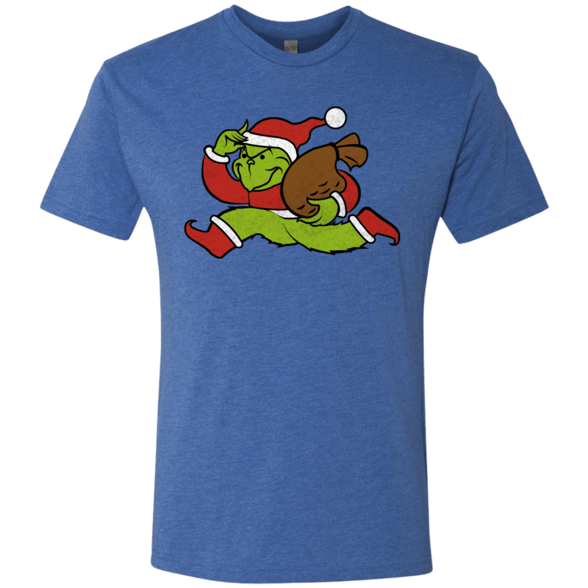 T-Shirts Vintage Royal / S Monopoly Grinch Men's Triblend T-Shirt