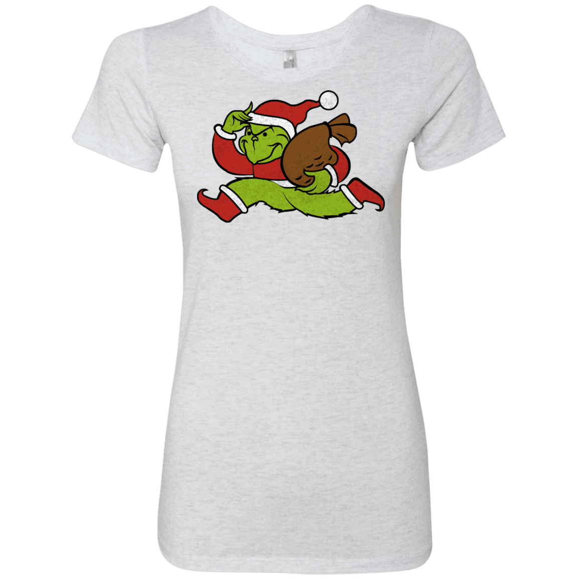T-Shirts Heather White / S Monopoly Grinch Women's Triblend T-Shirt
