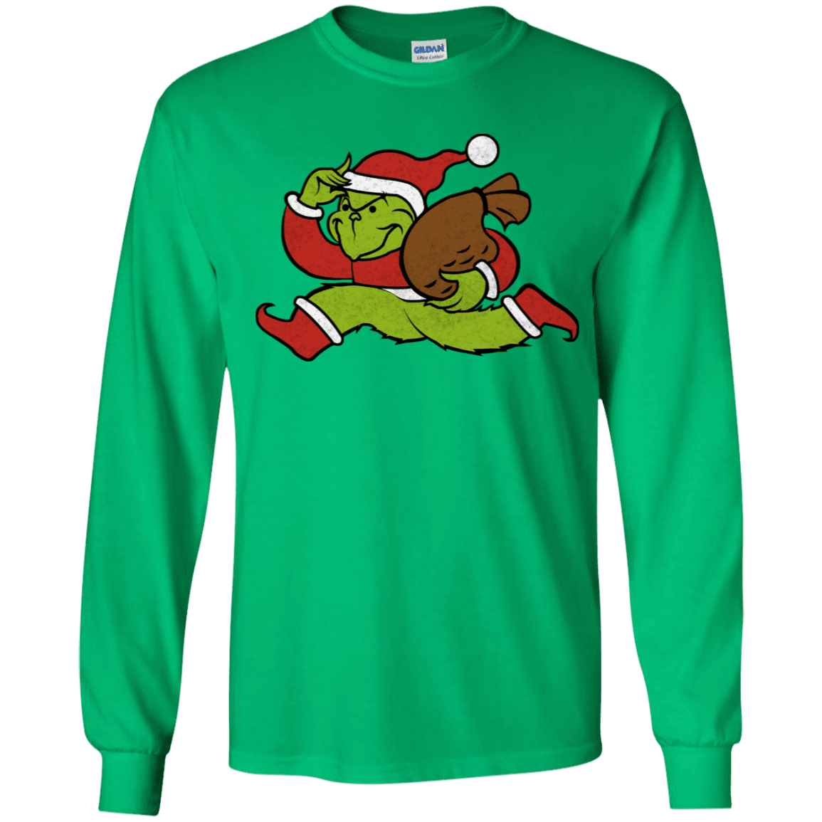T-Shirts Irish Green / YS Monopoly Grinch Youth Long Sleeve T-Shirt