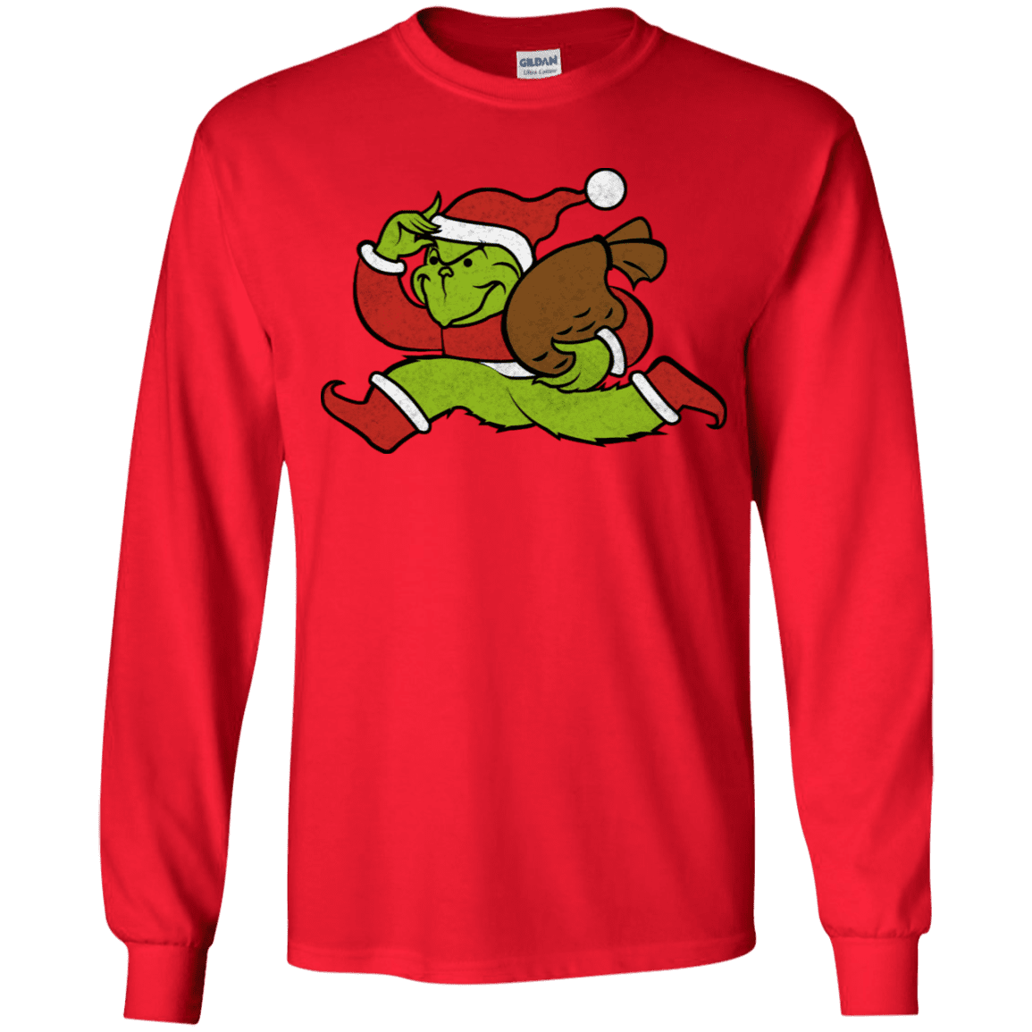 T-Shirts Red / YS Monopoly Grinch Youth Long Sleeve T-Shirt