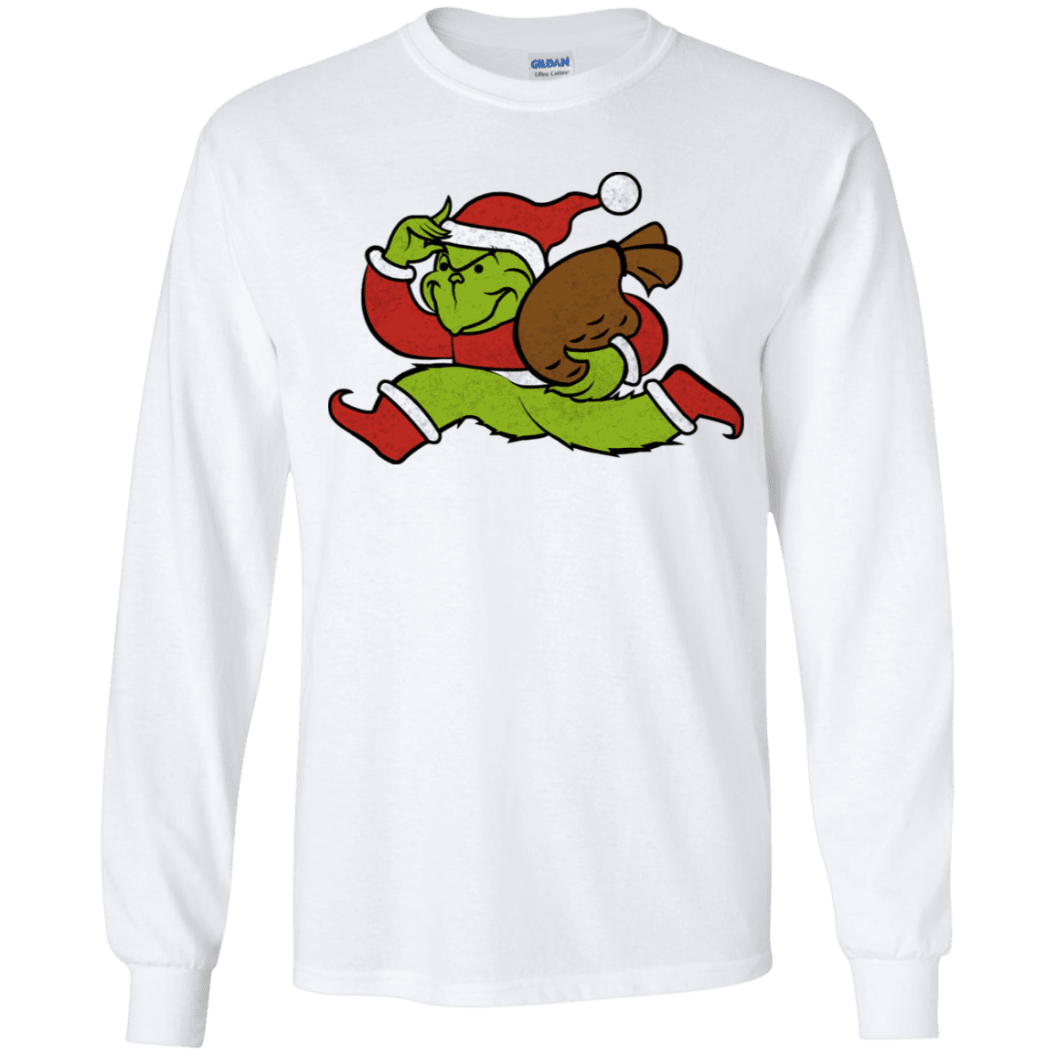 T-Shirts White / YS Monopoly Grinch Youth Long Sleeve T-Shirt