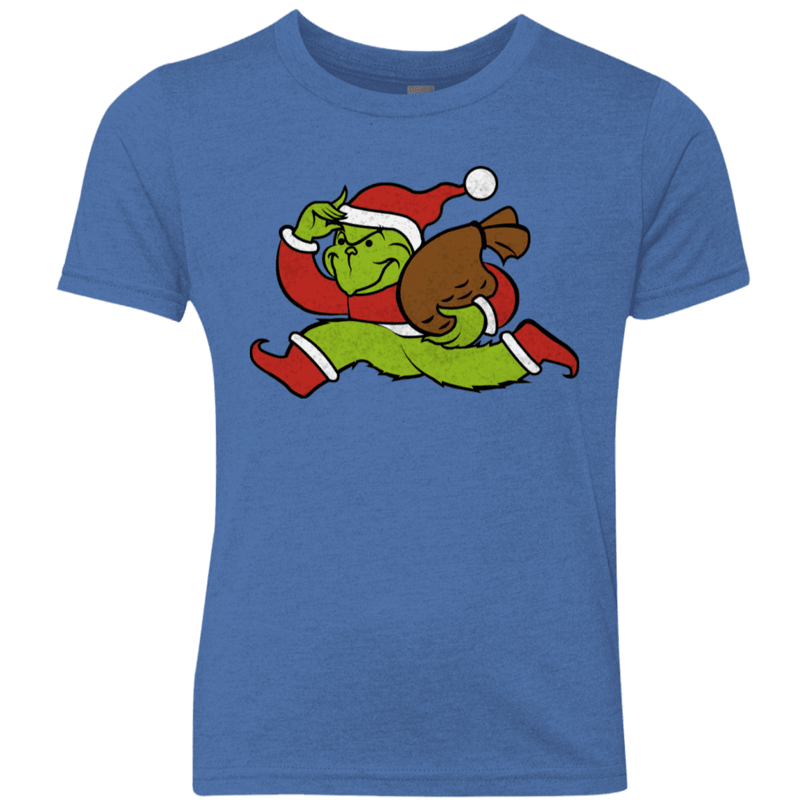 T-Shirts Vintage Royal / YXS Monopoly Grinch Youth Triblend T-Shirt