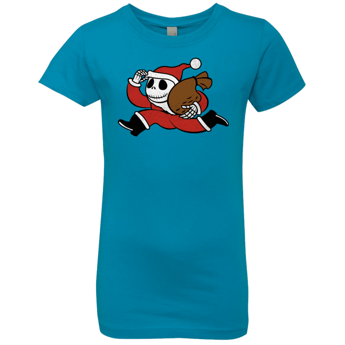 T-Shirts Turquoise / YXS Monopoly Skellington Girls Premium T-Shirt