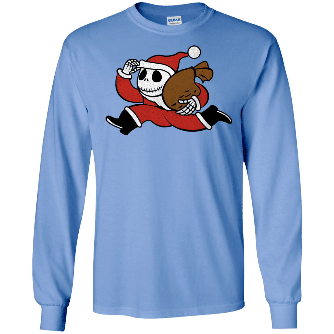 T-Shirts Carolina Blue / S Monopoly Skellington Men's Long Sleeve T-Shirt