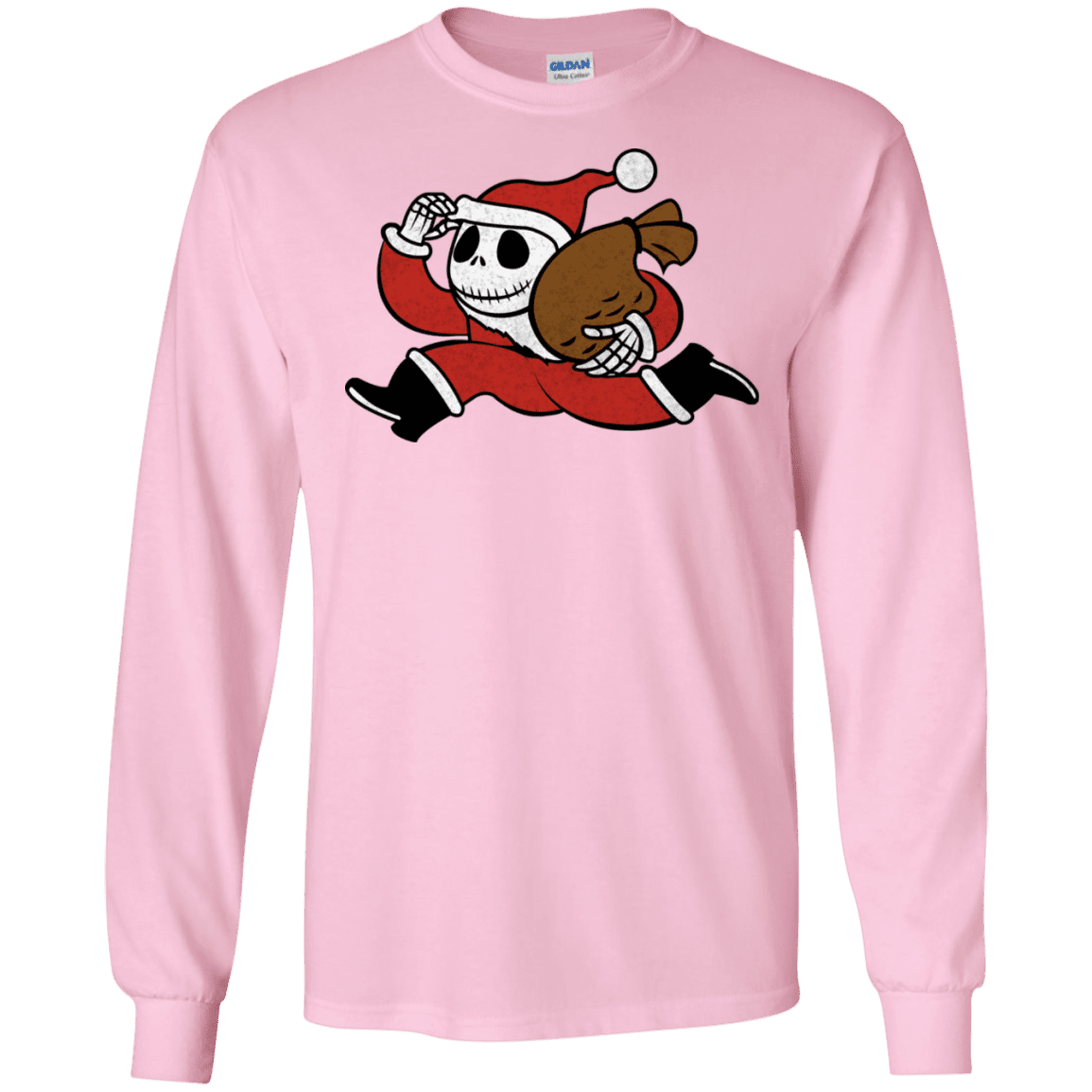 T-Shirts Light Pink / S Monopoly Skellington Men's Long Sleeve T-Shirt