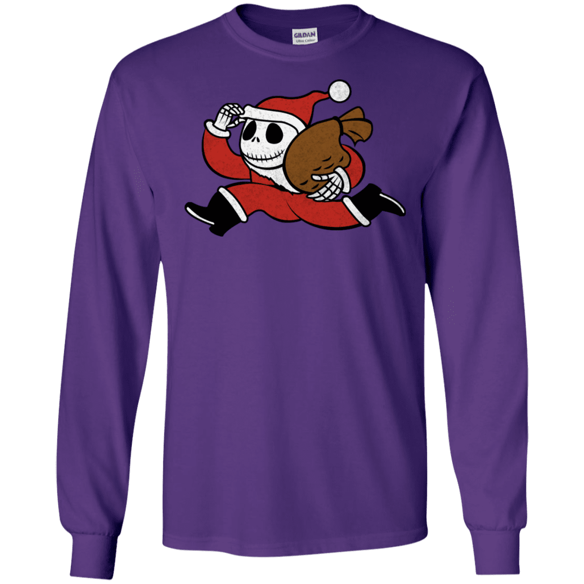 T-Shirts Purple / S Monopoly Skellington Men's Long Sleeve T-Shirt