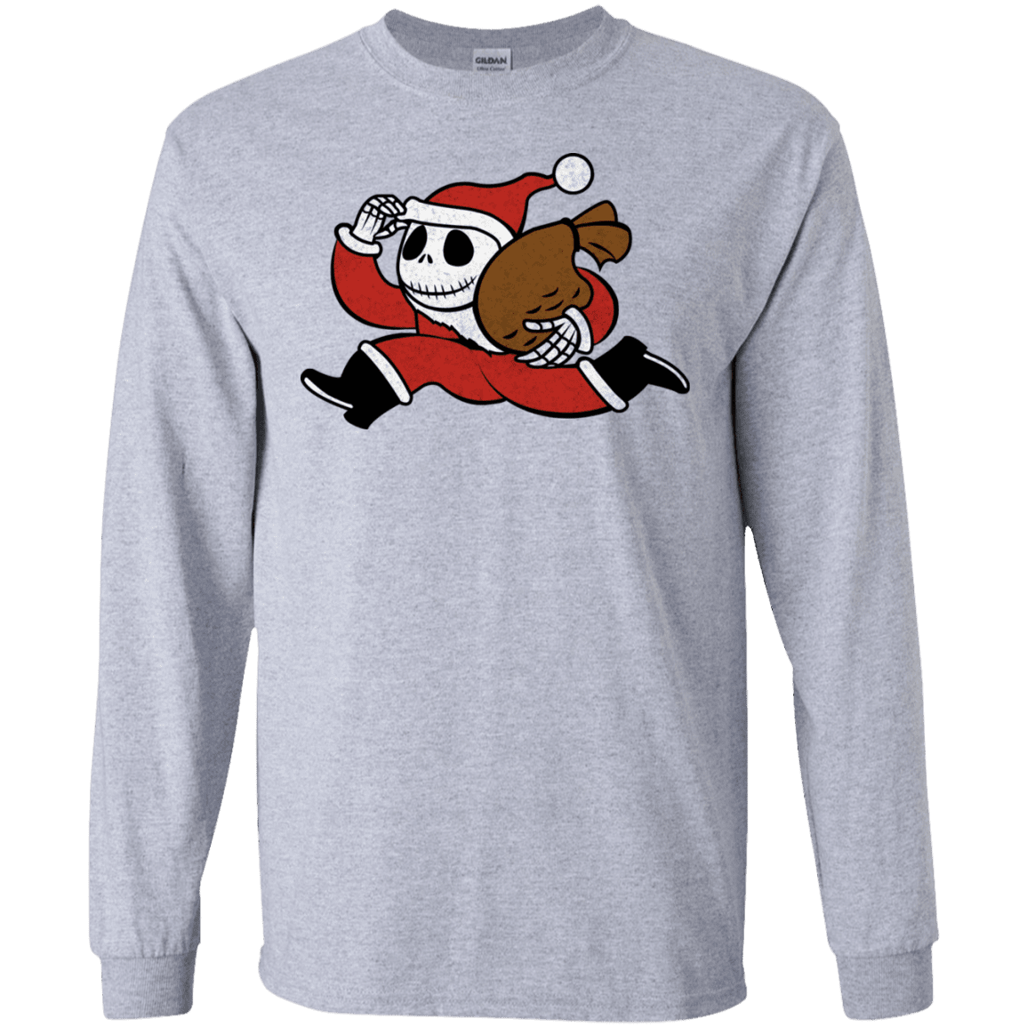 T-Shirts Sport Grey / S Monopoly Skellington Men's Long Sleeve T-Shirt