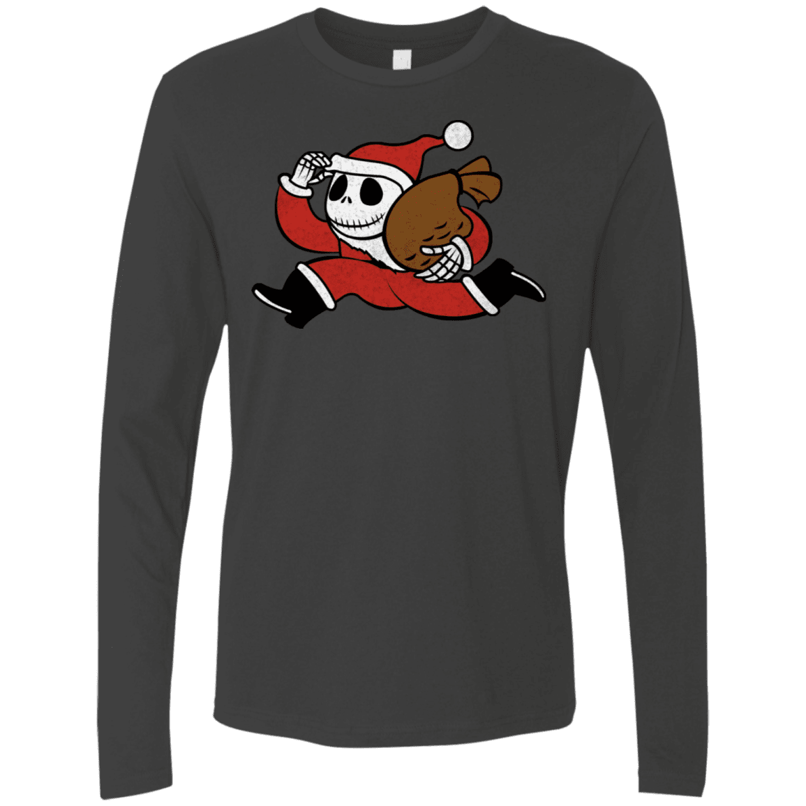 T-Shirts Heavy Metal / S Monopoly Skellington Men's Premium Long Sleeve