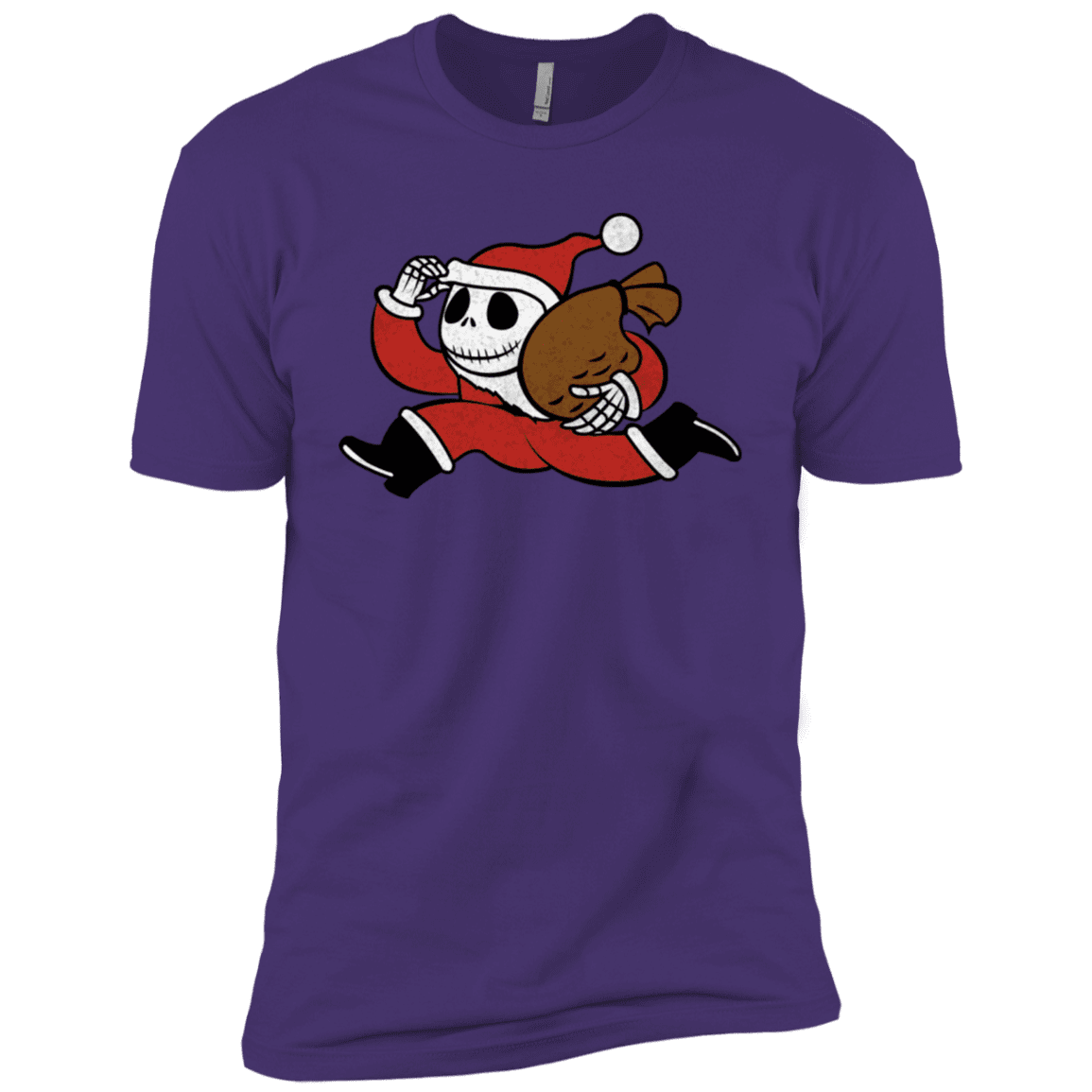 T-Shirts Purple Rush/ / X-Small Monopoly Skellington Men's Premium T-Shirt