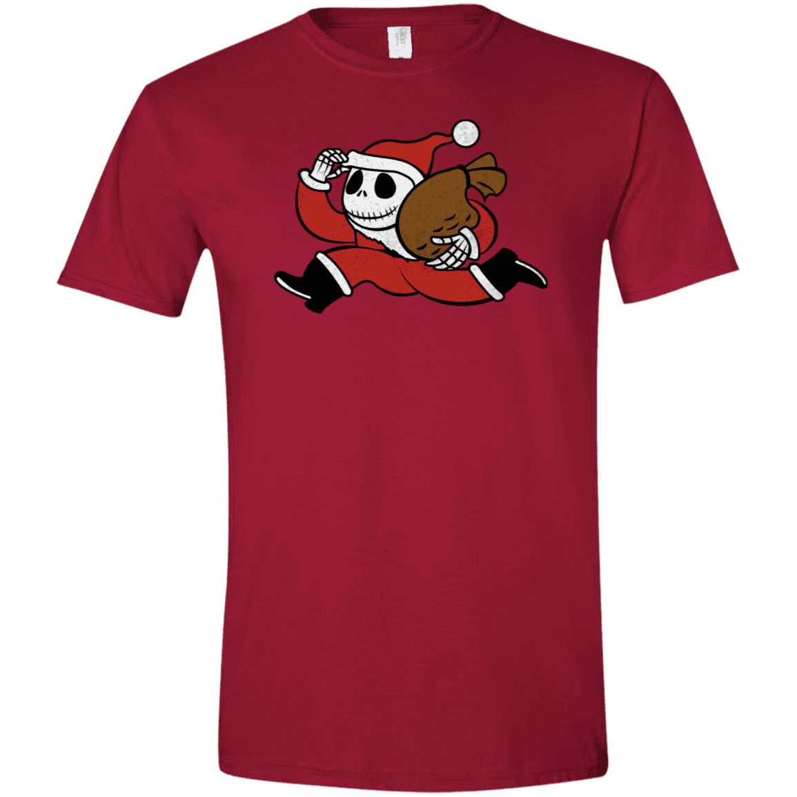 T-Shirts Cardinal Red / S Monopoly Skellington Men's Semi-Fitted Softstyle