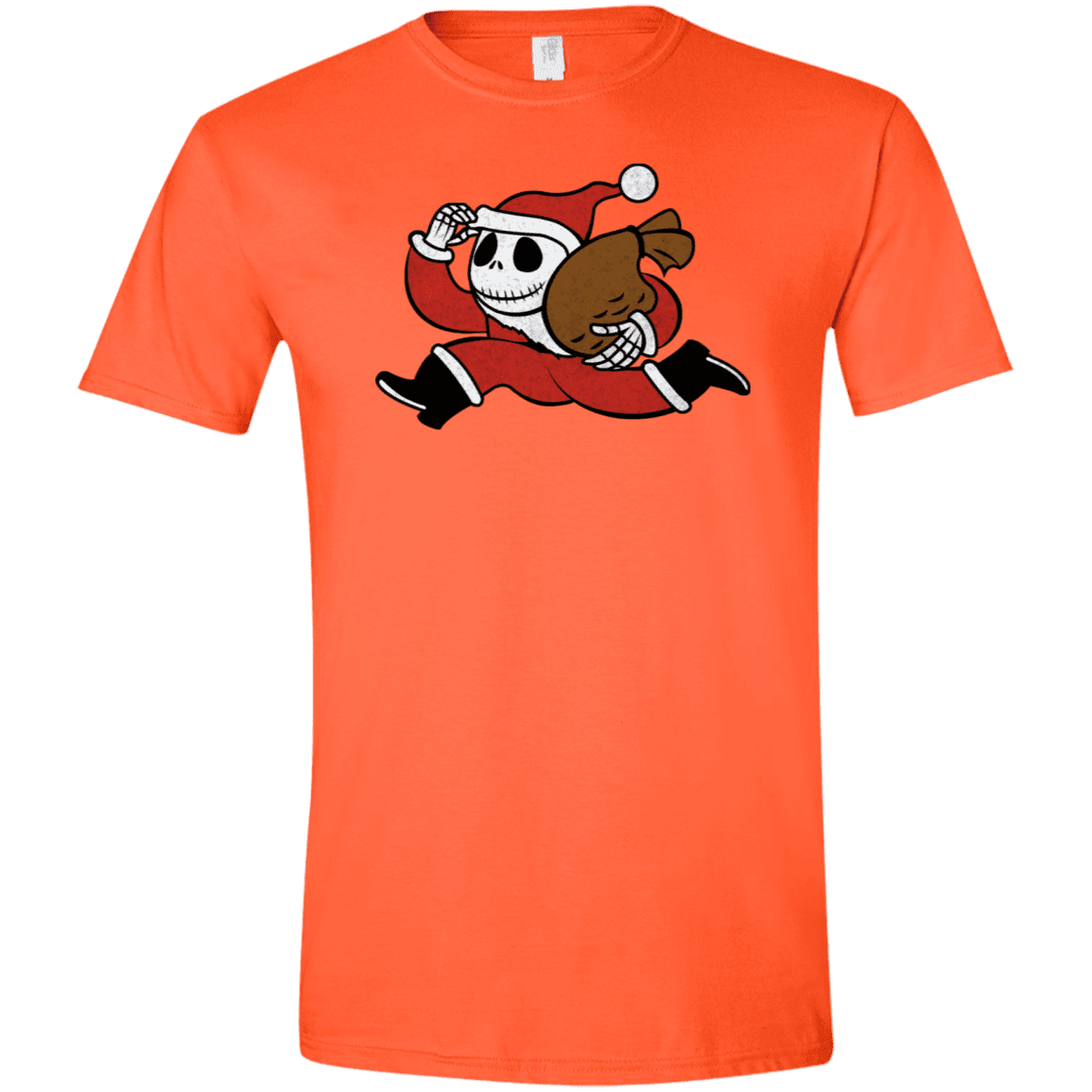 T-Shirts Orange / S Monopoly Skellington Men's Semi-Fitted Softstyle