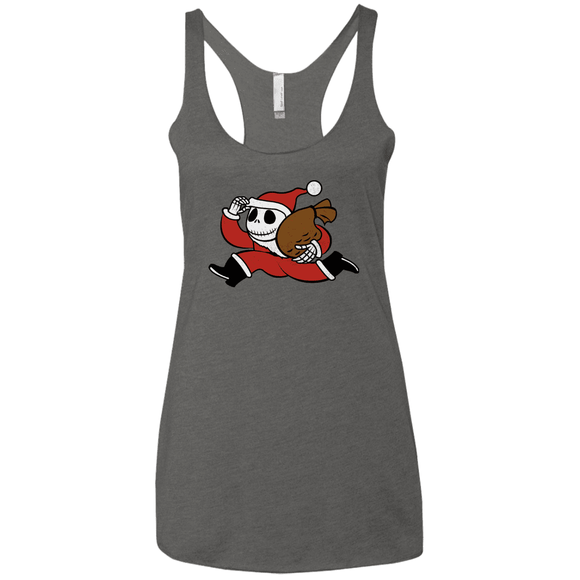 T-Shirts Premium Heather / X-Small Monopoly Skellington Women's Triblend Racerback Tank