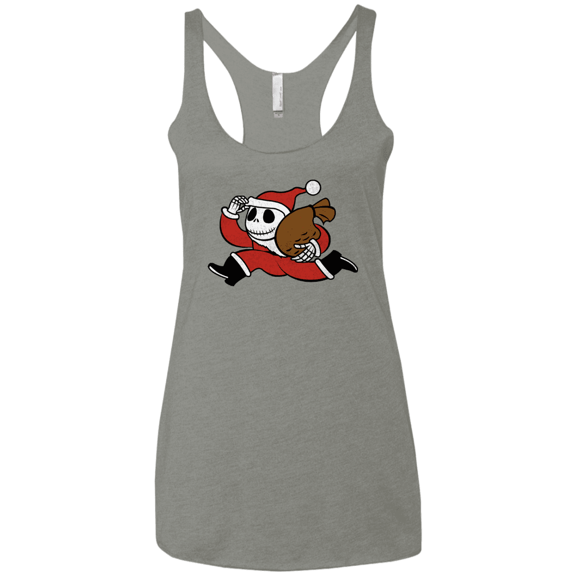 T-Shirts Venetian Grey / X-Small Monopoly Skellington Women's Triblend Racerback Tank
