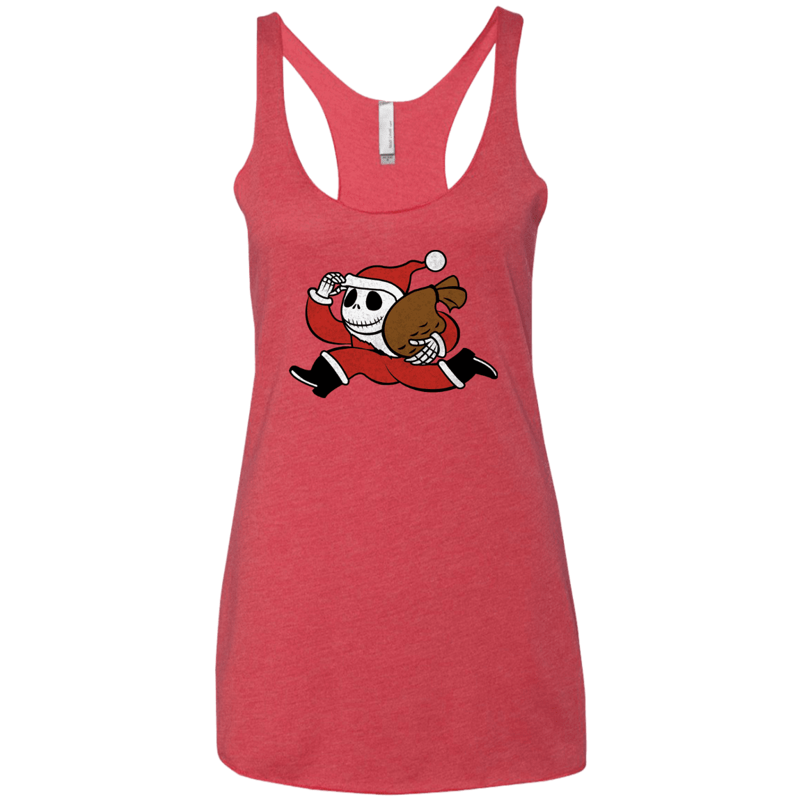 T-Shirts Vintage Red / X-Small Monopoly Skellington Women's Triblend Racerback Tank