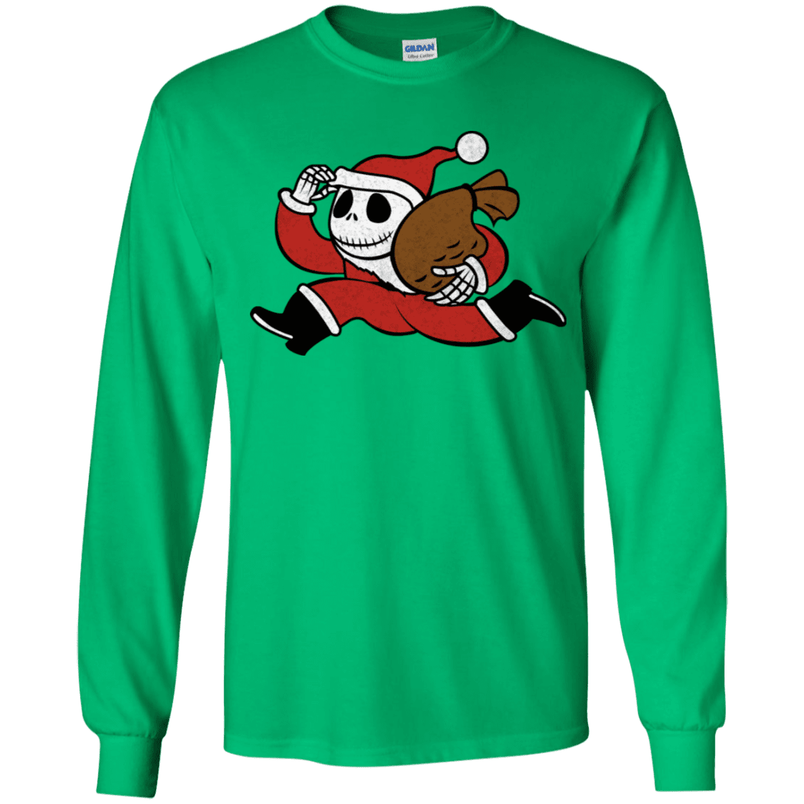 T-Shirts Irish Green / YS Monopoly Skellington Youth Long Sleeve T-Shirt