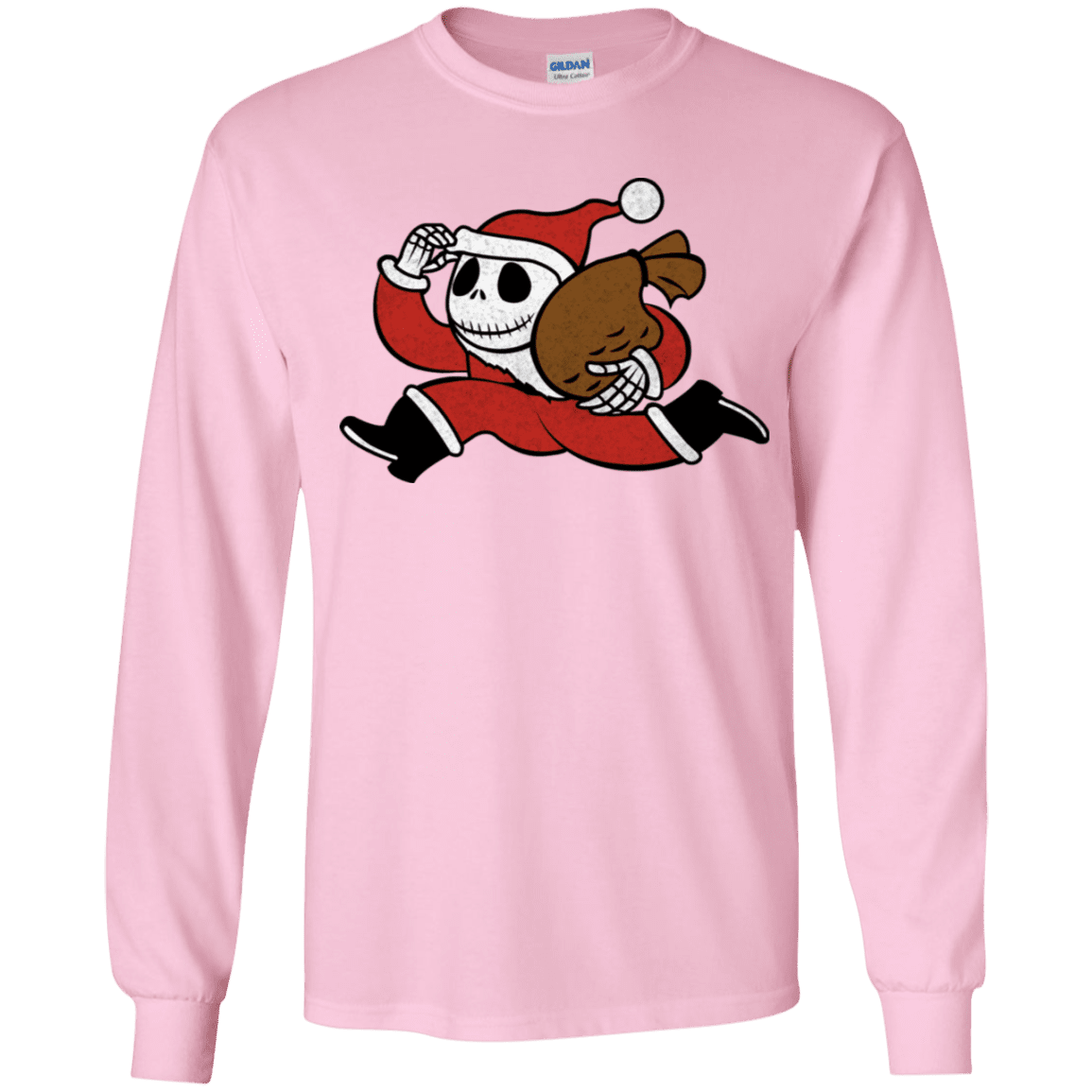 T-Shirts Light Pink / YS Monopoly Skellington Youth Long Sleeve T-Shirt