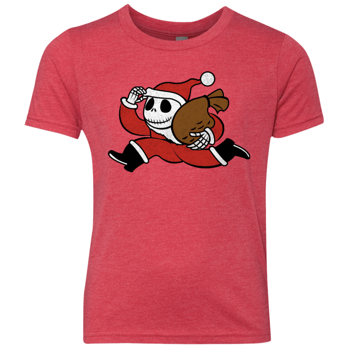 T-Shirts Vintage Red / YXS Monopoly Skellington Youth Triblend T-Shirt