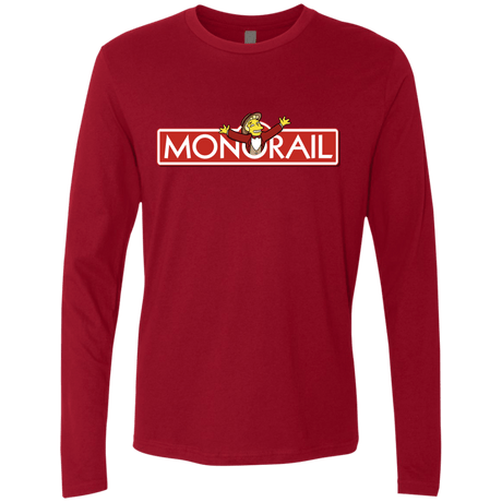 T-Shirts Cardinal / S Monorail Men's Premium Long Sleeve