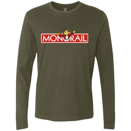 T-Shirts Military Green / S Monorail Men's Premium Long Sleeve