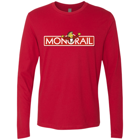 T-Shirts Red / S Monorail Men's Premium Long Sleeve