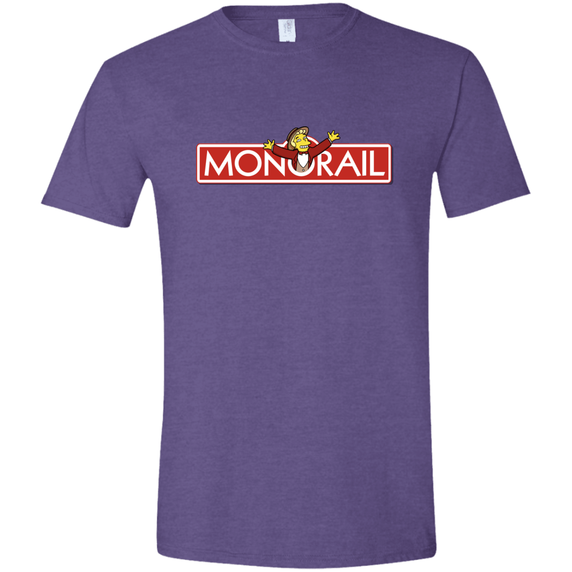 T-Shirts Heather Purple / S Monorail Men's Semi-Fitted Softstyle