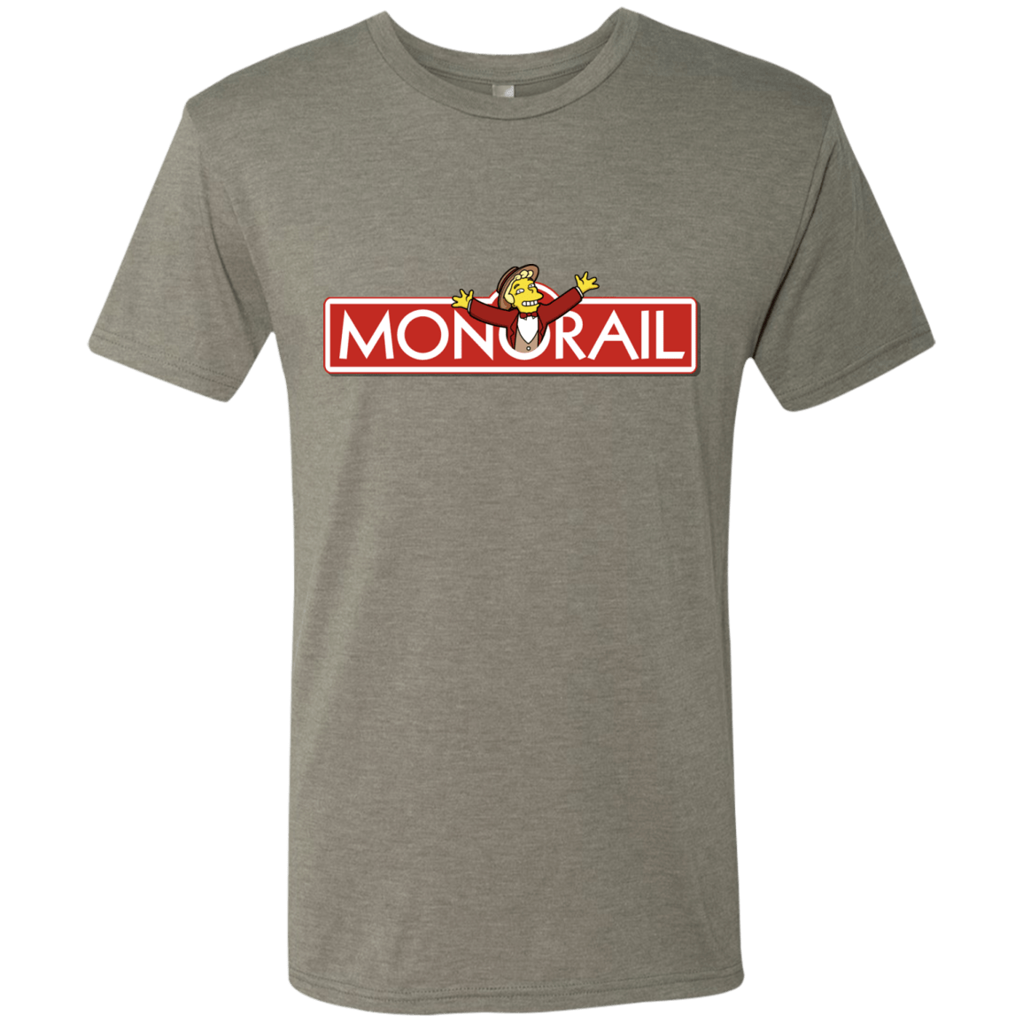 T-Shirts Venetian Grey / S Monorail Men's Triblend T-Shirt