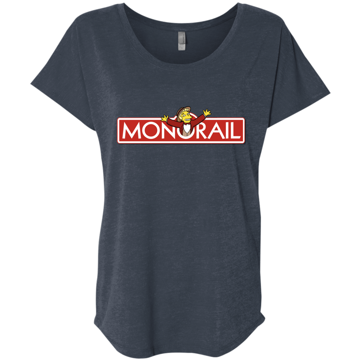 T-Shirts Vintage Navy / X-Small Monorail Triblend Dolman Sleeve