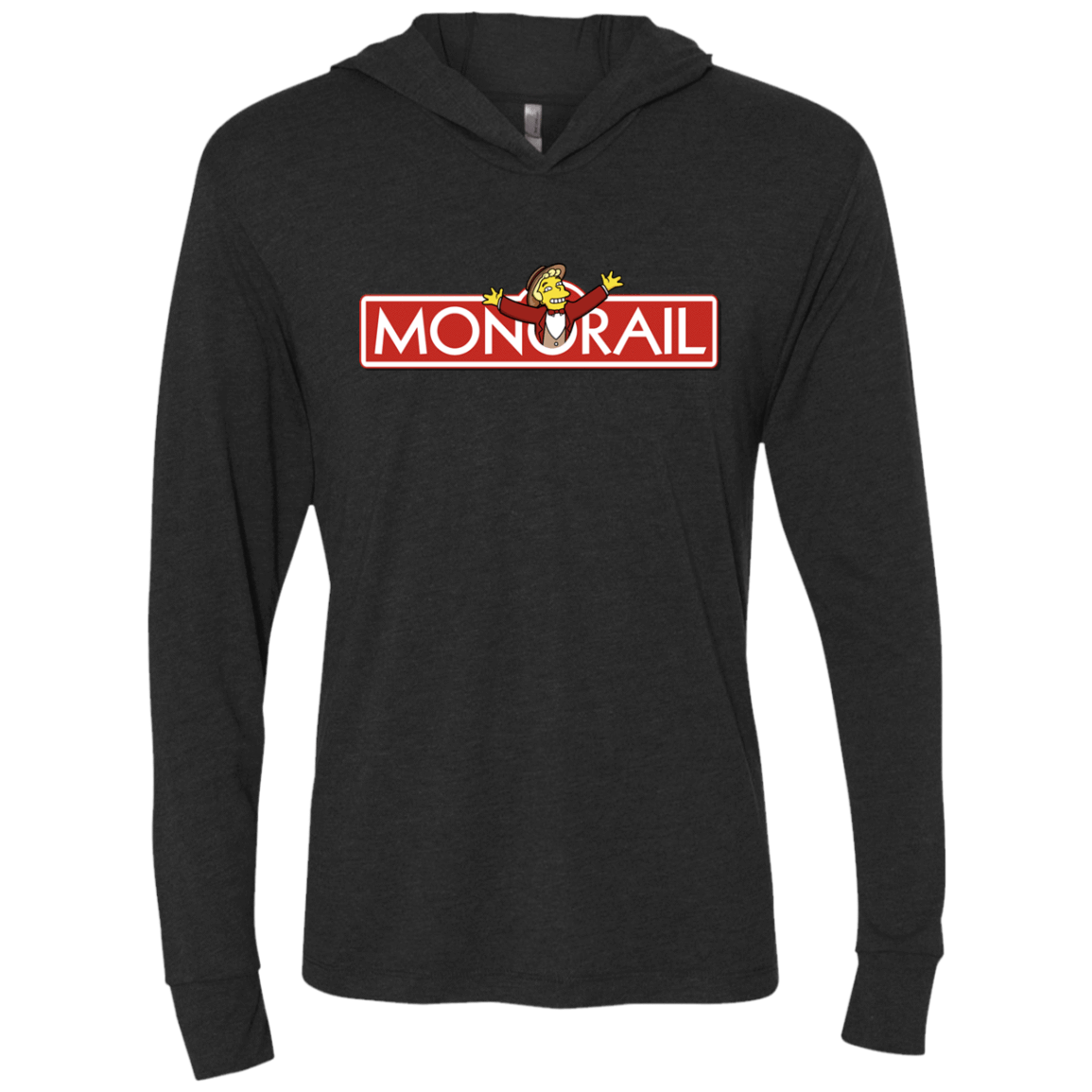 T-Shirts Vintage Black / X-Small Monorail Triblend Long Sleeve Hoodie Tee