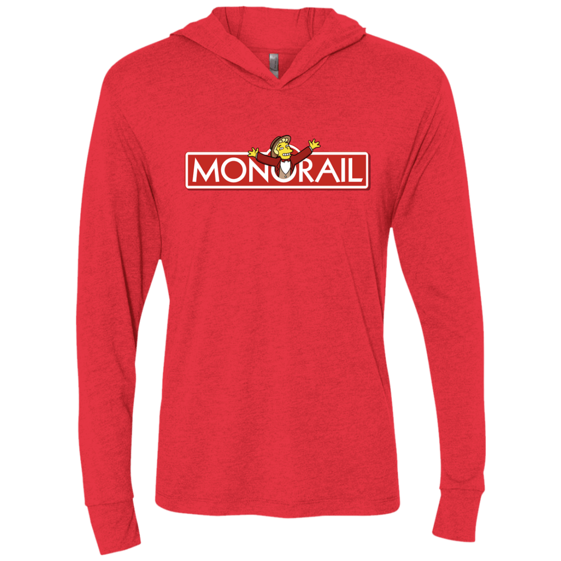 T-Shirts Vintage Red / X-Small Monorail Triblend Long Sleeve Hoodie Tee