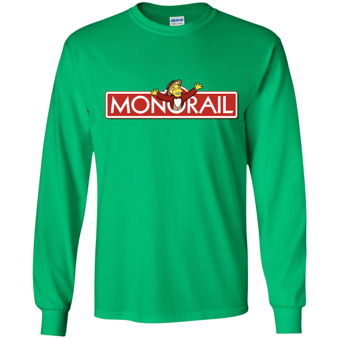 T-Shirts Irish Green / YS Monorail Youth Long Sleeve T-Shirt