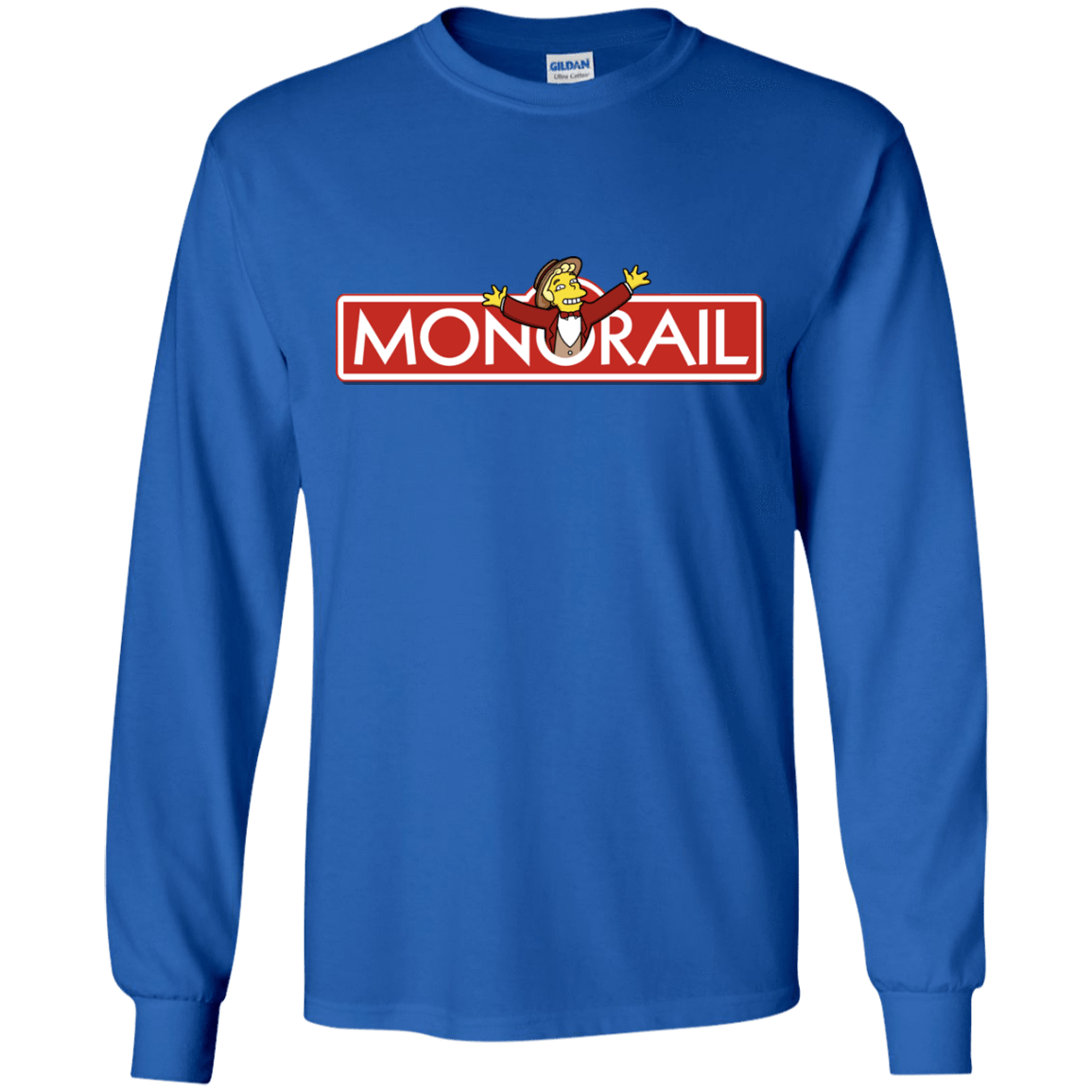 T-Shirts Royal / YS Monorail Youth Long Sleeve T-Shirt