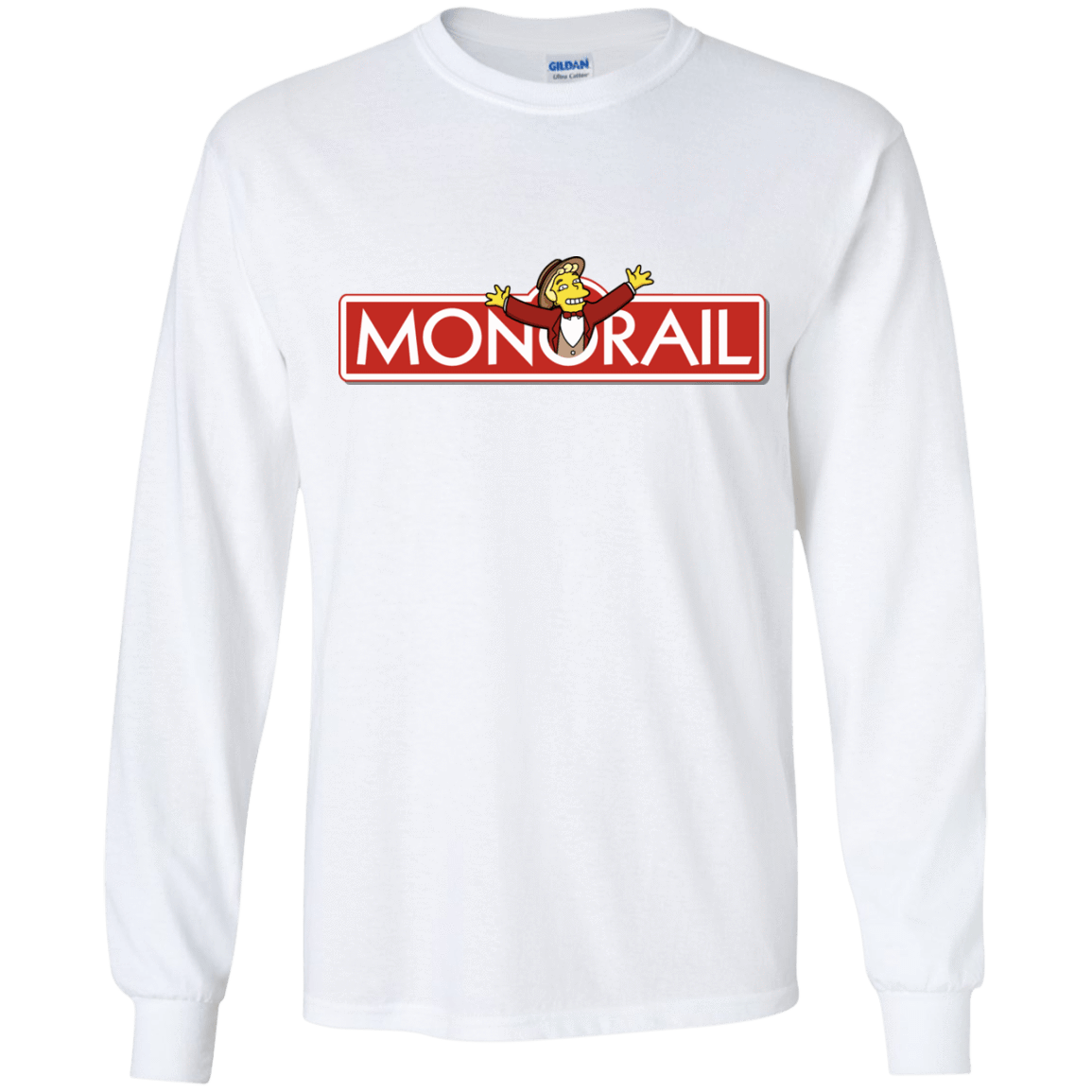 T-Shirts White / YS Monorail Youth Long Sleeve T-Shirt