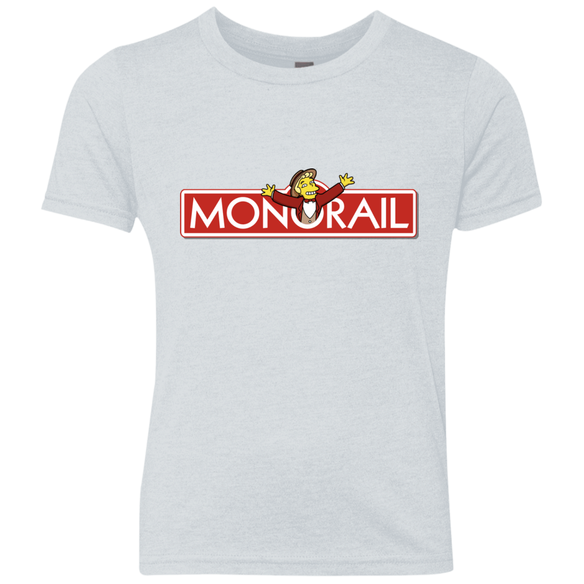 T-Shirts Heather White / YXS Monorail Youth Triblend T-Shirt