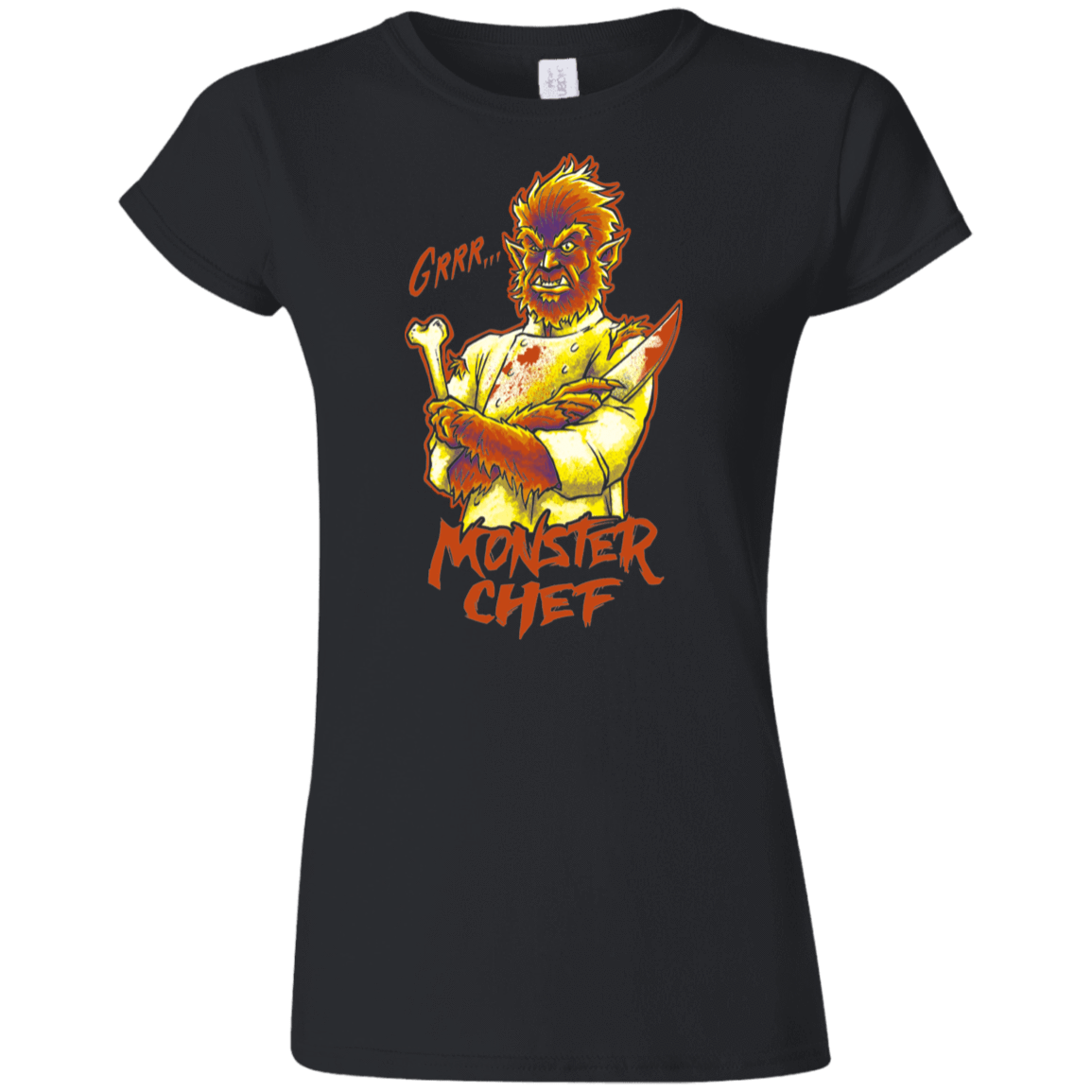 T-Shirts Black / S Monster Chef Junior Slimmer-Fit T-Shirt