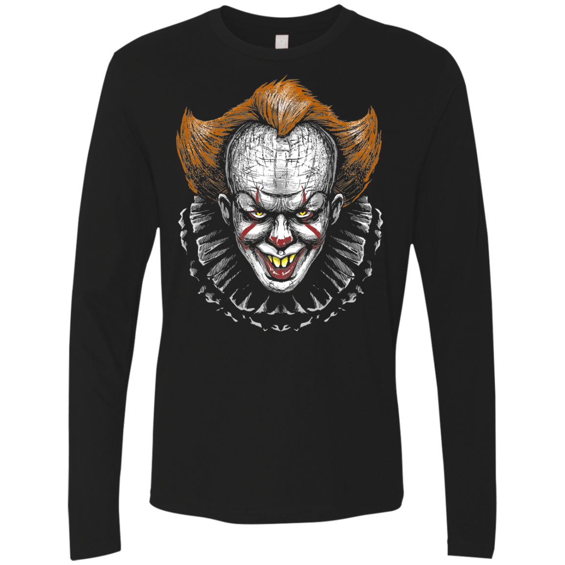 T-Shirts Black / Small Monster Clown Men's Premium Long Sleeve