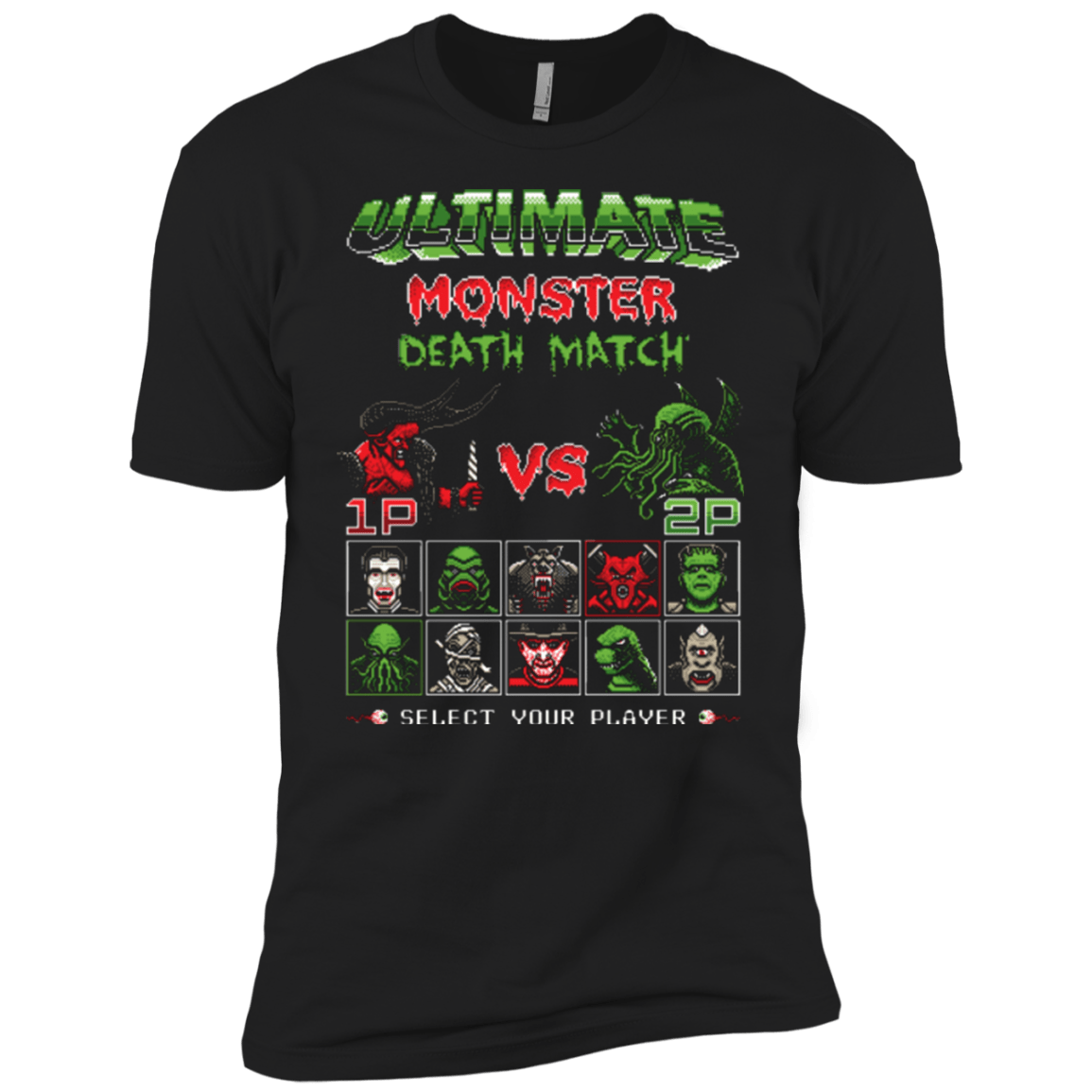 T-Shirts Black / YXS Monster Death Match Boys Premium T-Shirt