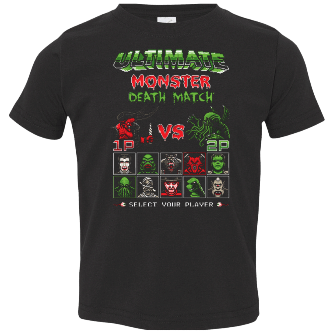 T-Shirts Black / 2T Monster Death Match Toddler Premium T-Shirt