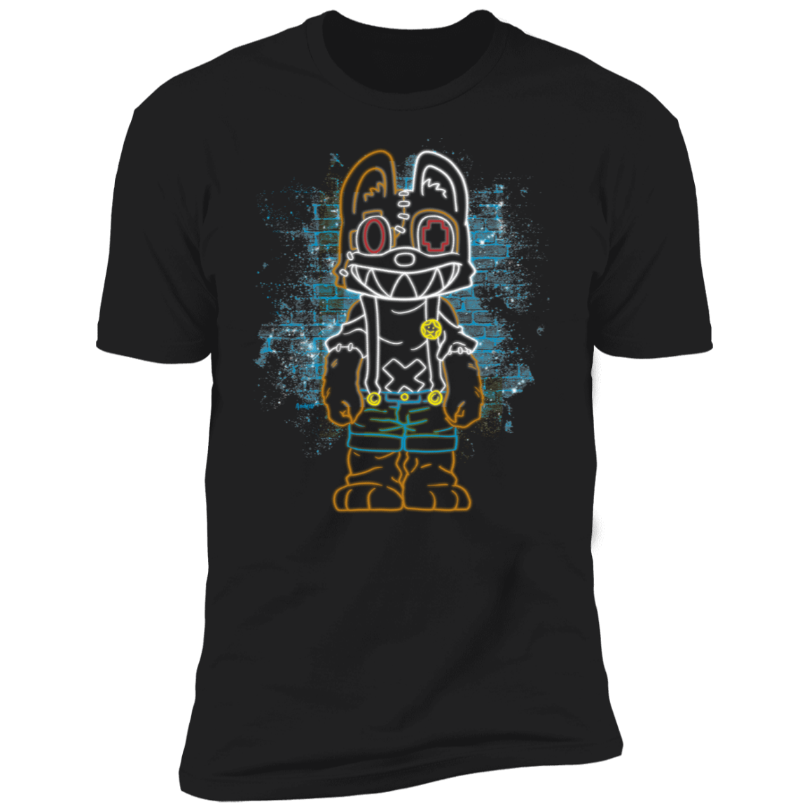 T-Shirts Black / X-Small Monster Furry Neon Men's Premium T-Shirt