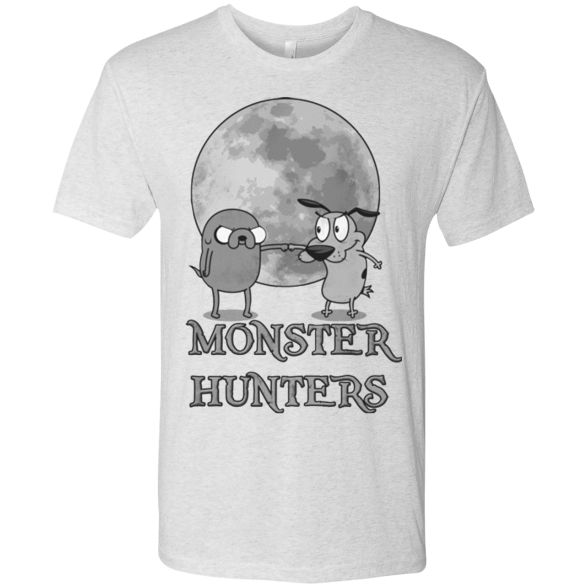 T-Shirts Heather White / Small Monster Hunters Men's Triblend T-Shirt