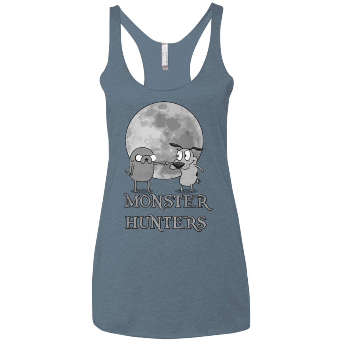 T-Shirts Indigo / X-Small Monster Hunters Women's Triblend Racerback Tank