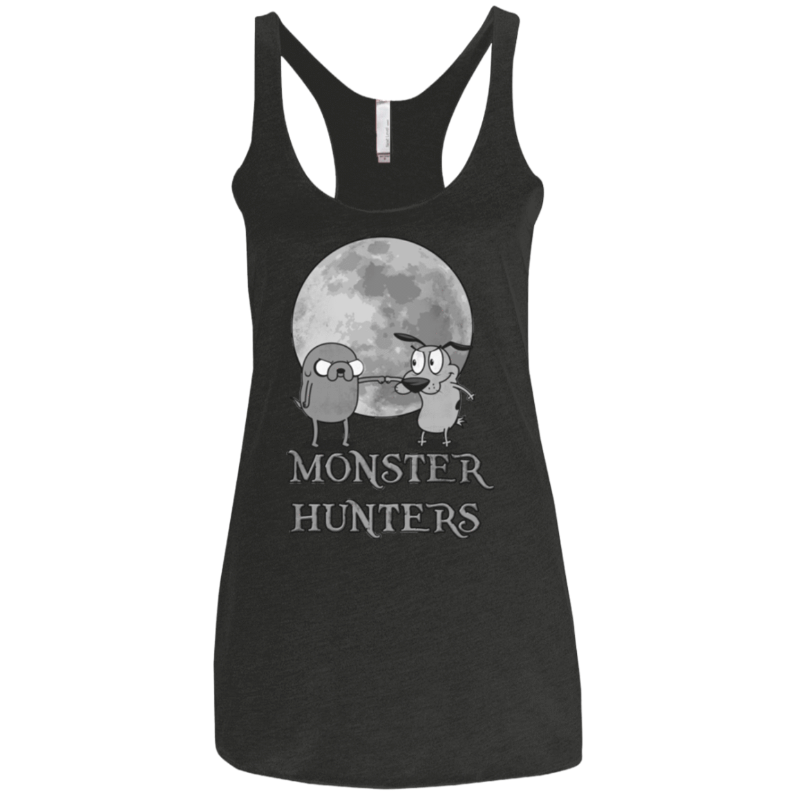 T-Shirts Vintage Black / X-Small Monster Hunters Women's Triblend Racerback Tank