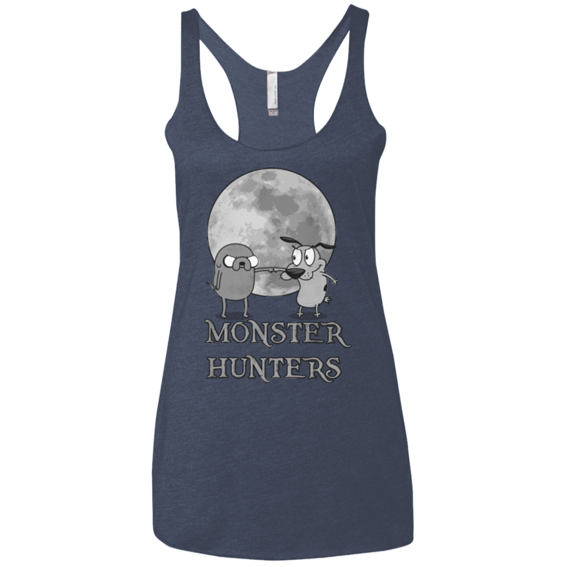 T-Shirts Vintage Navy / X-Small Monster Hunters Women's Triblend Racerback Tank