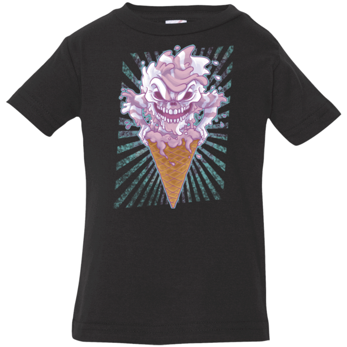 T-Shirts Black / 6 Months Monster Ice Cream Infant Premium T-Shirt