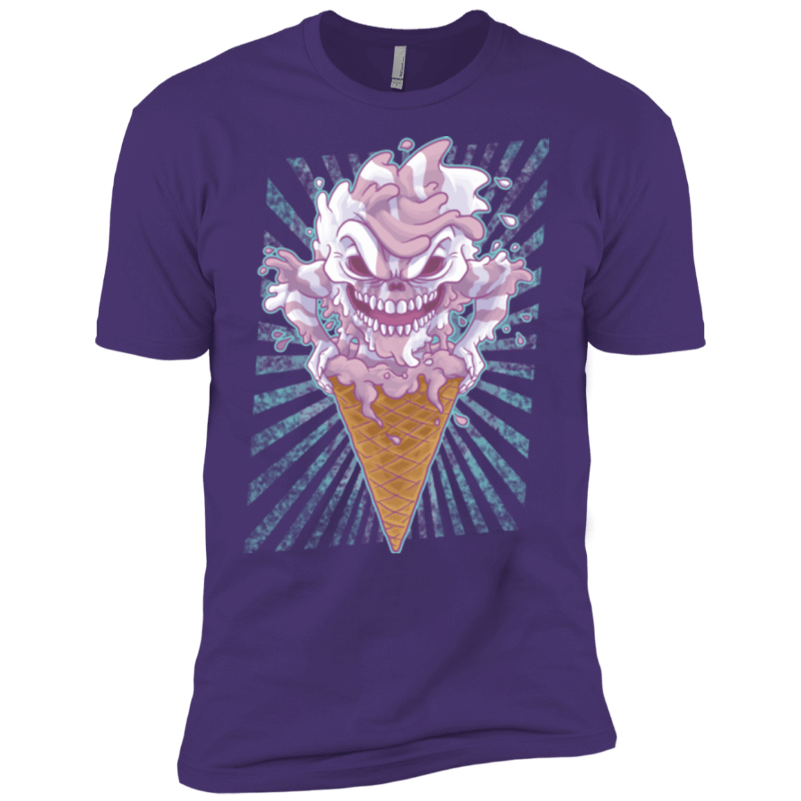 T-Shirts Purple / X-Small Monster Ice Cream Men's Premium T-Shirt