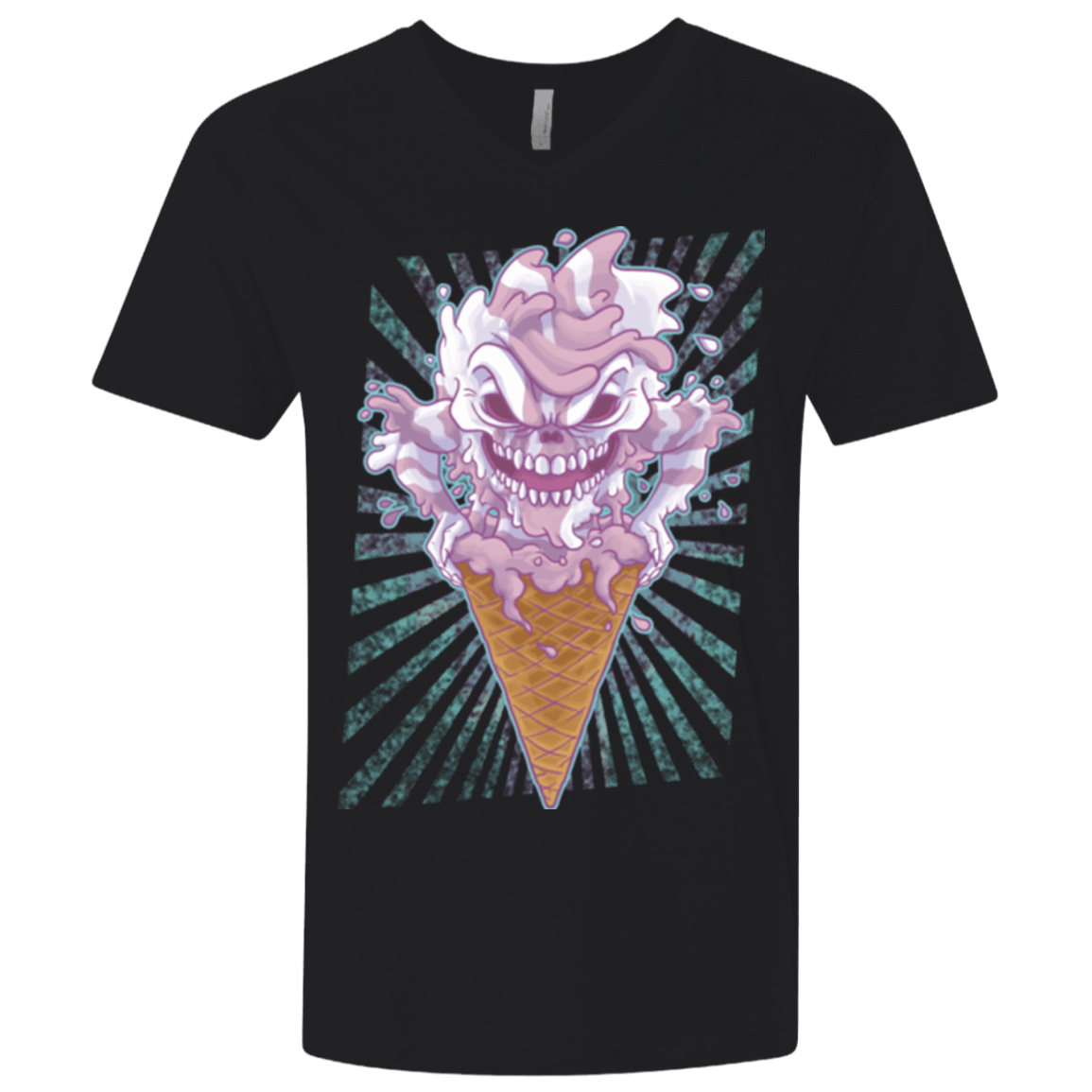 T-Shirts Black / X-Small Monster Ice Cream Men's Premium V-Neck