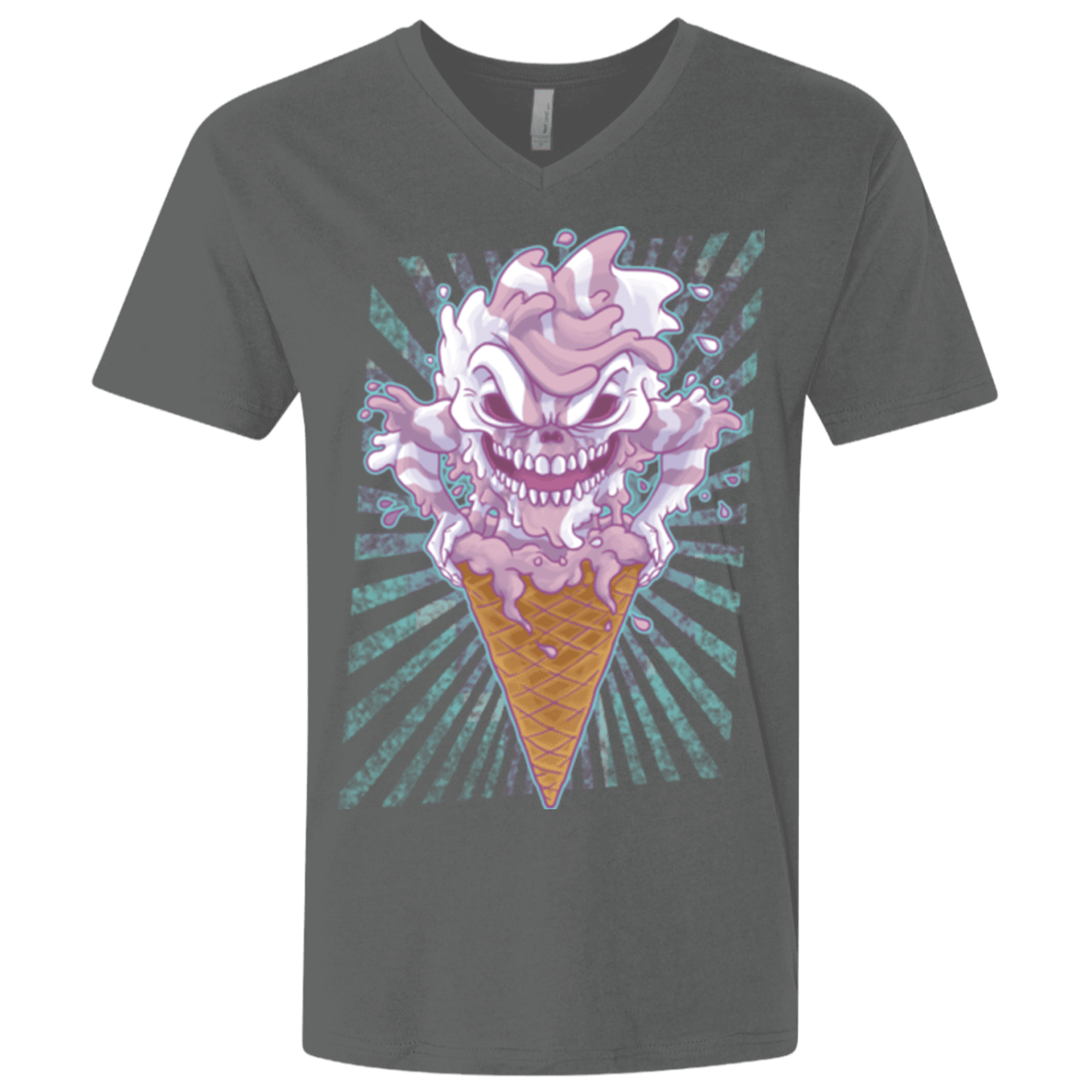 T-Shirts Heavy Metal / X-Small Monster Ice Cream Men's Premium V-Neck