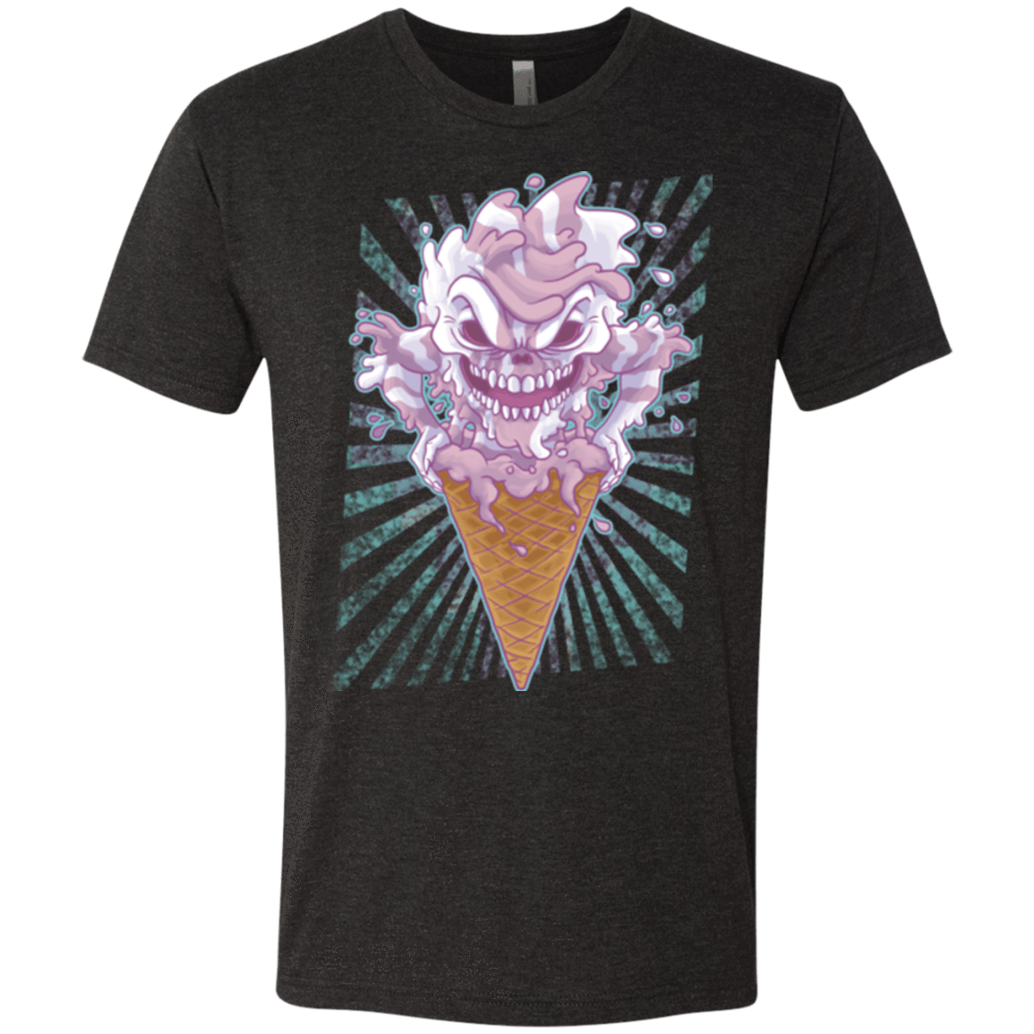 T-Shirts Vintage Black / Small Monster Ice Cream Men's Triblend T-Shirt