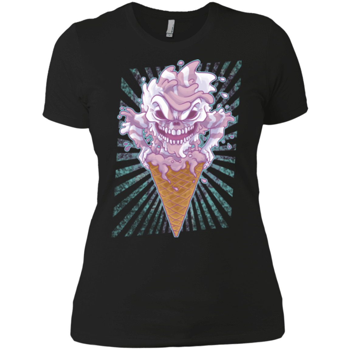 T-Shirts Black / X-Small Monster Ice Cream Women's Premium T-Shirt