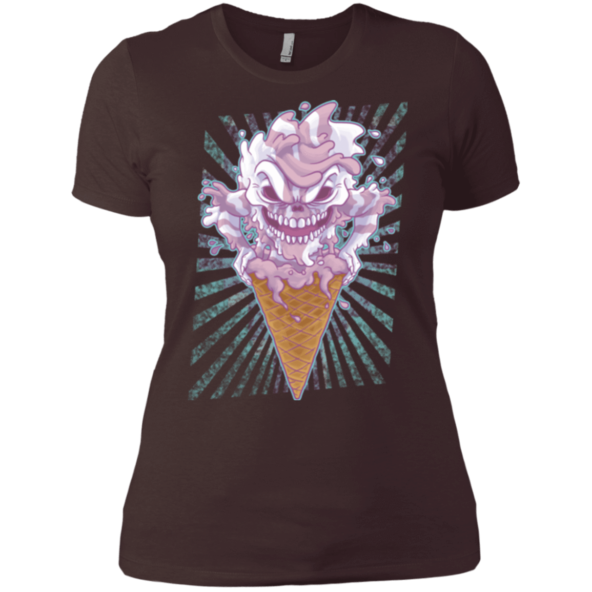 T-Shirts Dark Chocolate / X-Small Monster Ice Cream Women's Premium T-Shirt