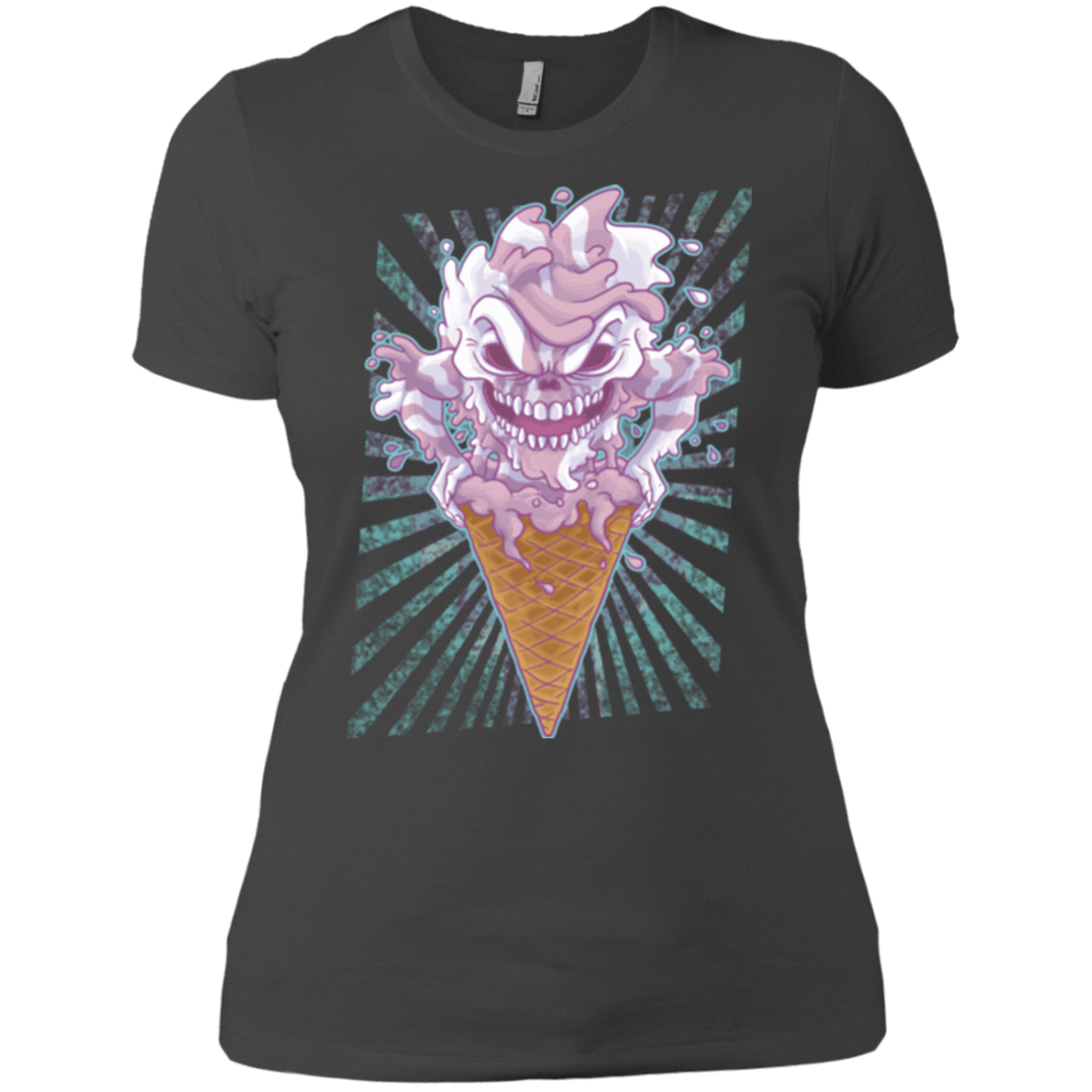 T-Shirts Heavy Metal / X-Small Monster Ice Cream Women's Premium T-Shirt